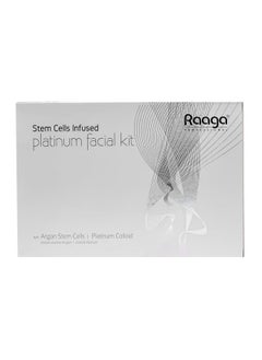 RAAGA PROFESSIONAL Stem Cells Infused Platinum 6 Step Facial Kit | Platinum Colloid, Argan Stem Cells | Restores Skin'S Moisture | All Skin Types (61 Gm)  - Image 1