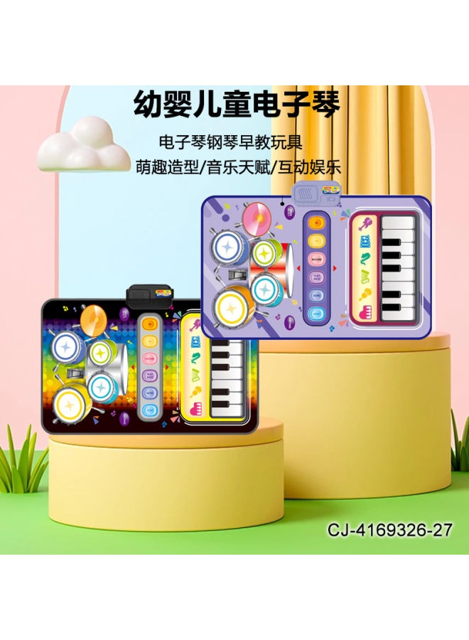 CJ En71 Certified Children's Music Piano Jazz Drum Two-in-one Game Blanket Multifunctional Baby Early Education Educational Toys - Image 2