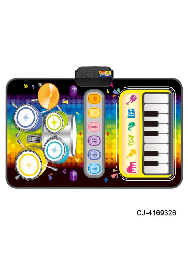 CJ En71 Certified Children's Music Piano Jazz Drum Two-in-one Game Blanket Multifunctional Baby Early Education Educational Toys - Image 4