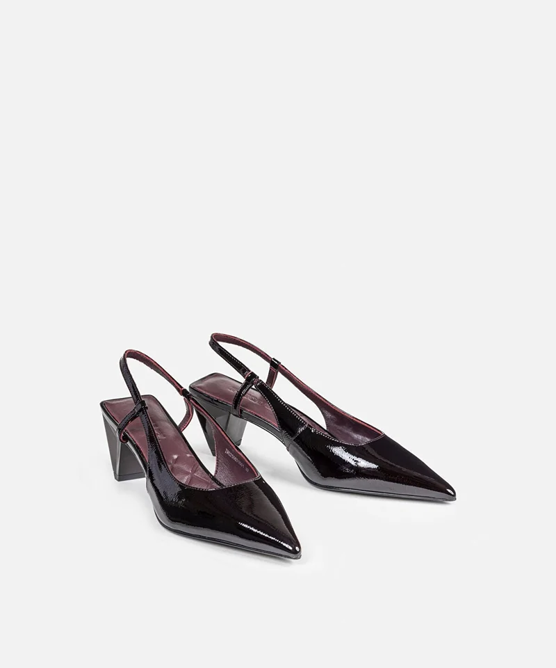 Ipekyol  Leather Shoes with Geometric Heels for Women | Best Price UAE