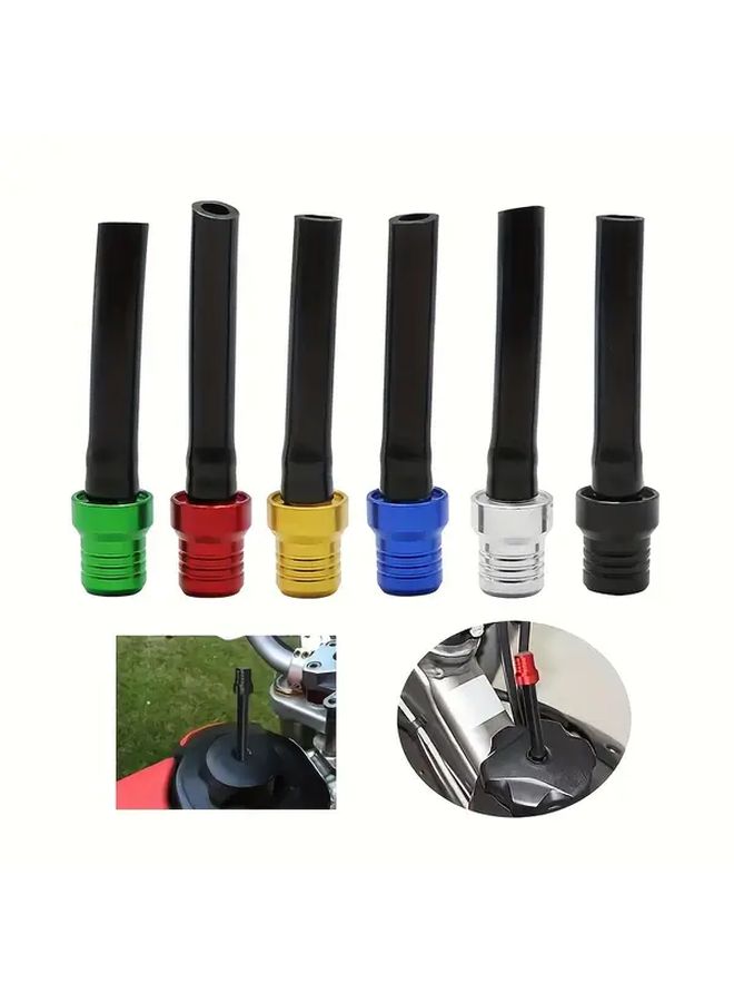 Silvery Motorcycle Fuel Cap Durable Aluminum Alloy Single Way Vent for Motocross ATV Dirt Bike Scooter - Image 4