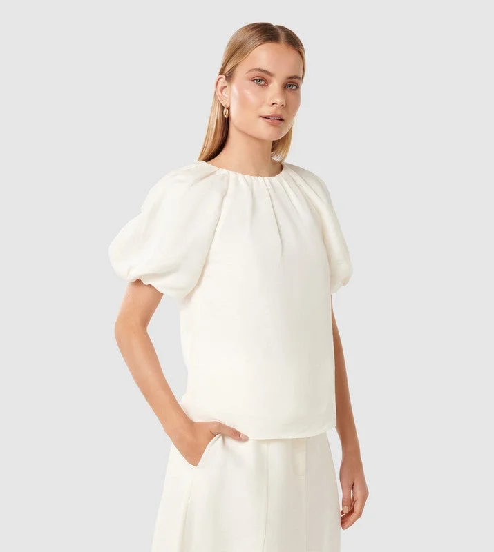 forever new  Ashtin Linen Top for Women | Best Price UAE