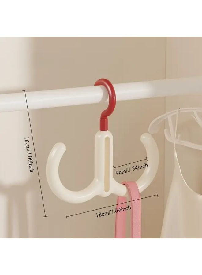 White And Green 360 Degree Rotating Hook For Hats Bags Scarves Shoes Drying Storage - Image 5