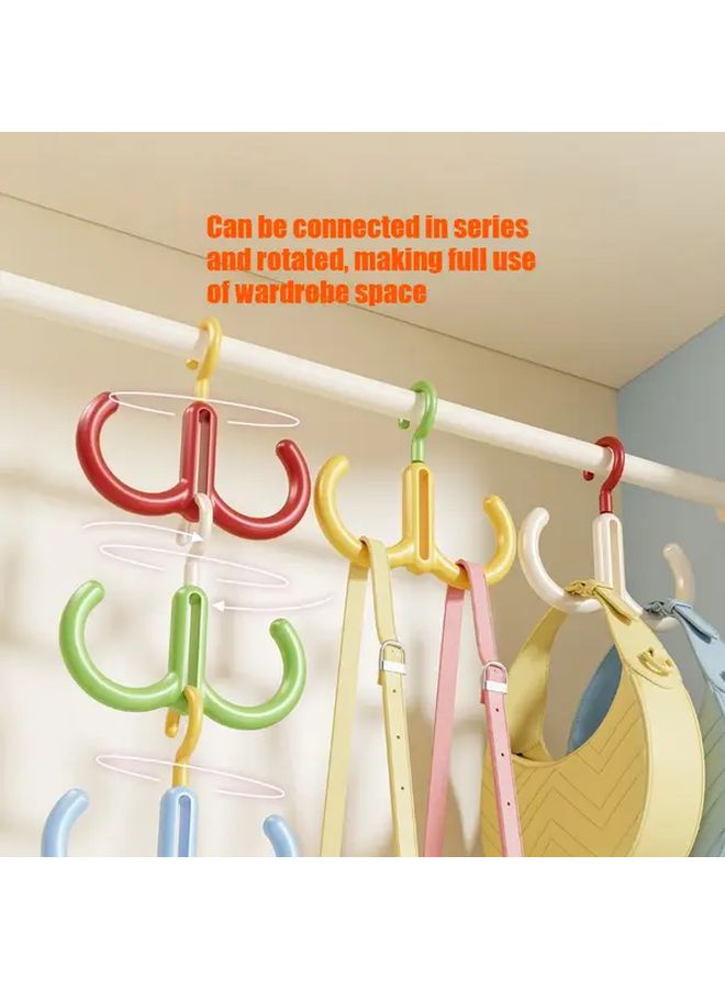 White And Green 360 Degree Rotating Hook For Hats Bags Scarves Shoes Drying Storage - Image 1
