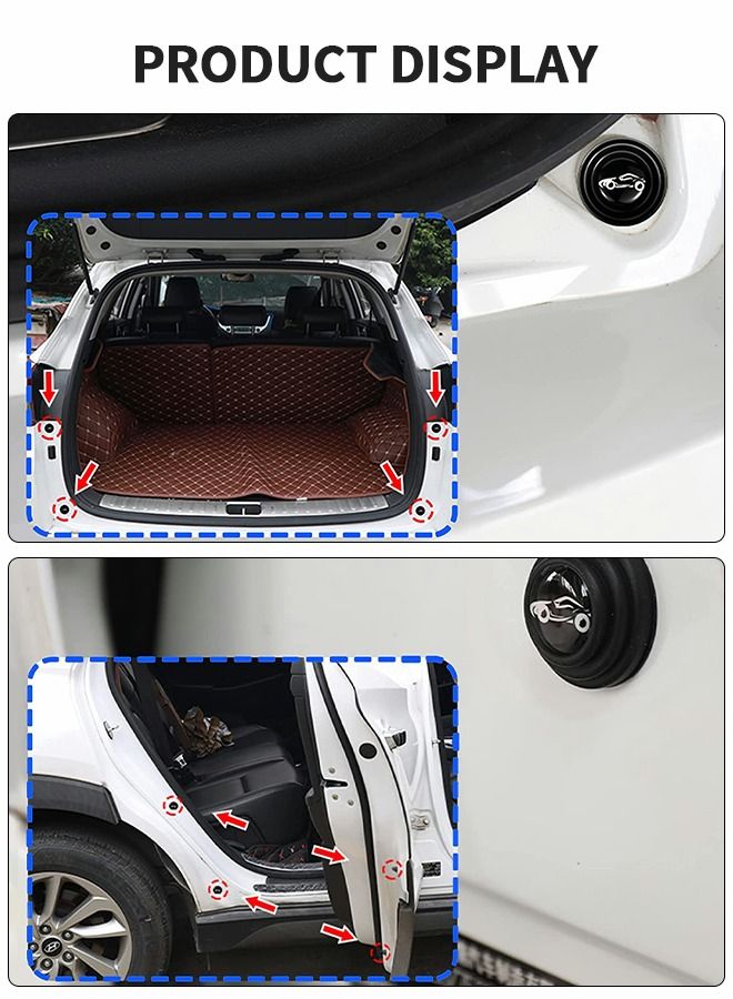 GROIC 50 Pcs Car Door Shock Absorber, Car Door Shock Absorbing PVC Gaskets,Car Door Soundproof Stickers with 30 Pcs Black and 20 Pcs Luminous Door Bumper Stickers,Automobile Decoration Products  - Image 5