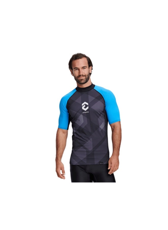 DYNAMICNORD RG-21 RASHGUARD SHORT SLEEVE MEN BLACK/BLUE XSMALL - Image 1
