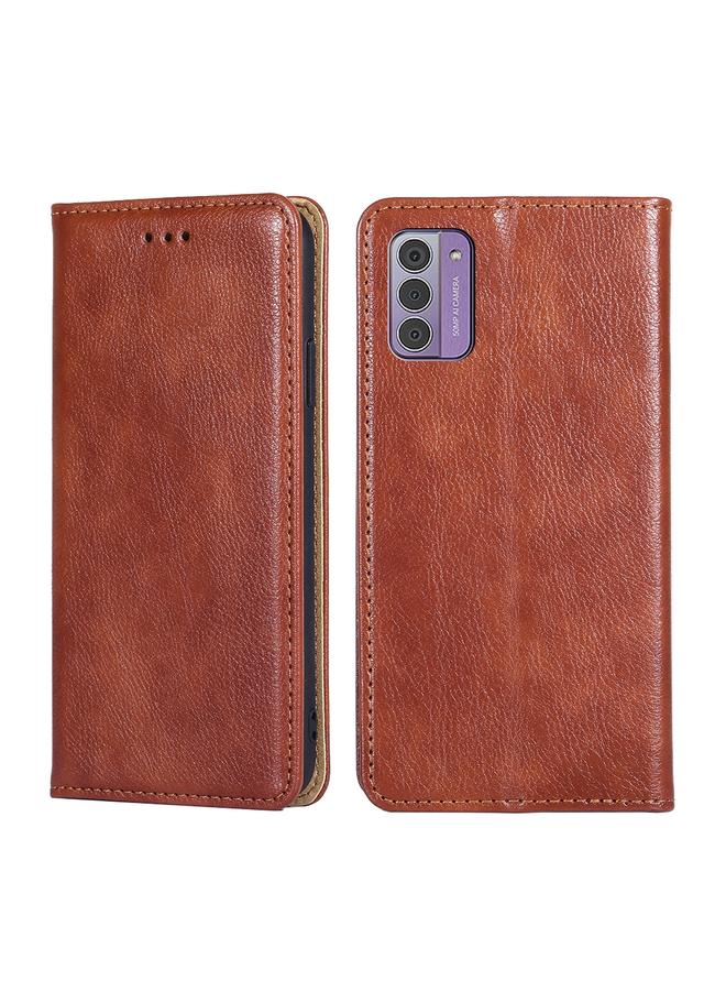 S-TOP Case For Nokia G42 5G Gloss Oil Solid Color Magnetic Leather Phone Case - Image 1