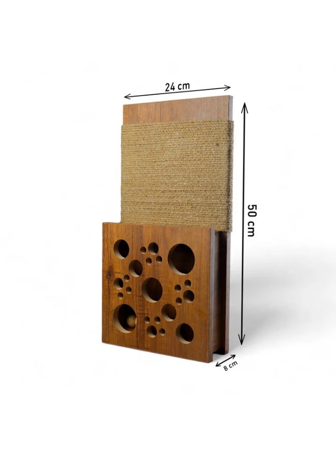 Scratch and play board Cat balls hunt box scratcher with scratching wall - Image 4