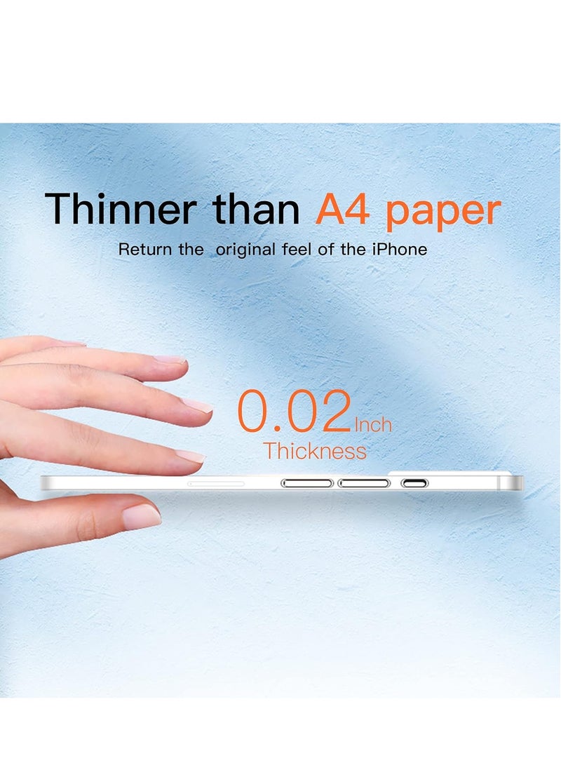 JAJEEK Slim Fit Case Compatible with iPhone 15 Plus, Slim Leather Back Cover with Matte Finish [Anti-Fingerprint & Non-Yellowing] Ultra Protective Cover with Camera Protection - Image 2