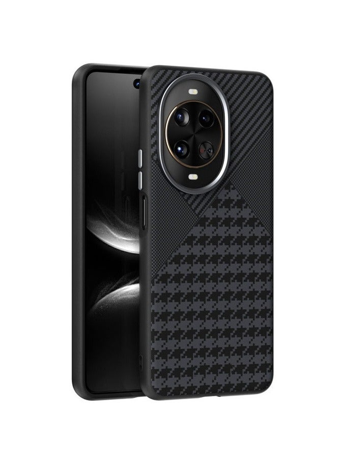 Carbon Fiber Magnetic Case Compatible with Huawei Nova 14 Pro 5G Cover with Invisible Magnetic, Ultra-thin Matte Anti Shock and Anti Fall Cover for Wireless Charging - Image 2