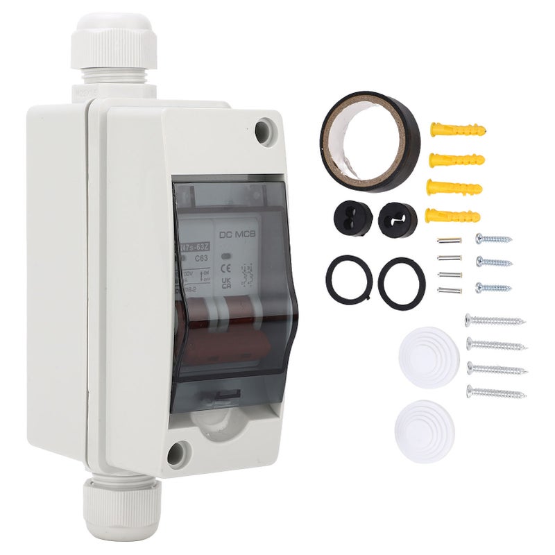 SG DC Miniature Circuit Breaker 2P 63A 1000V Disconnecting Switch IP65 Waterproof for Solar PV System - Image 1