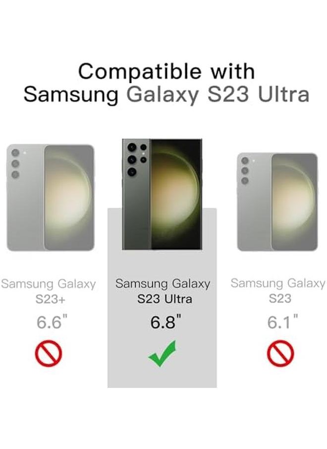 Jetech Magnetic Case For Samsung Galaxy S23 Ultra 5G 6.8 Inch Compatible With Magsafe Translucent Matte Back Shockproof Phone Cover Midnight Green  - Image 2
