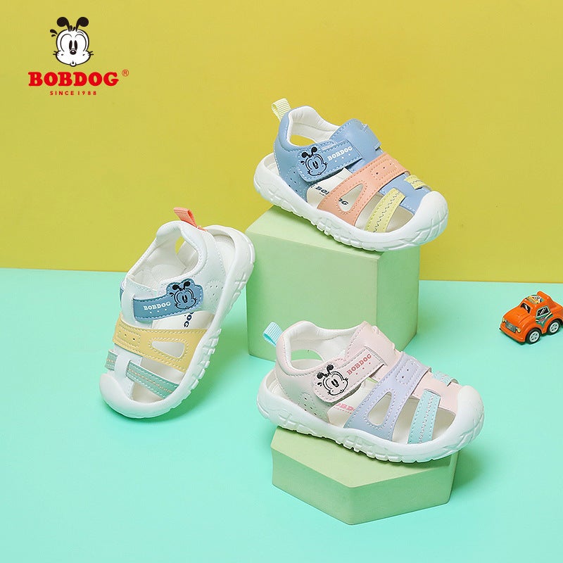 Bobdog Babu Dou Toddler Baby Breathable Non-Slip Soft Sandals Fashionable Cartoon Lightweight Toddler Shoes For Small And Medium-Sized Children - Image 2