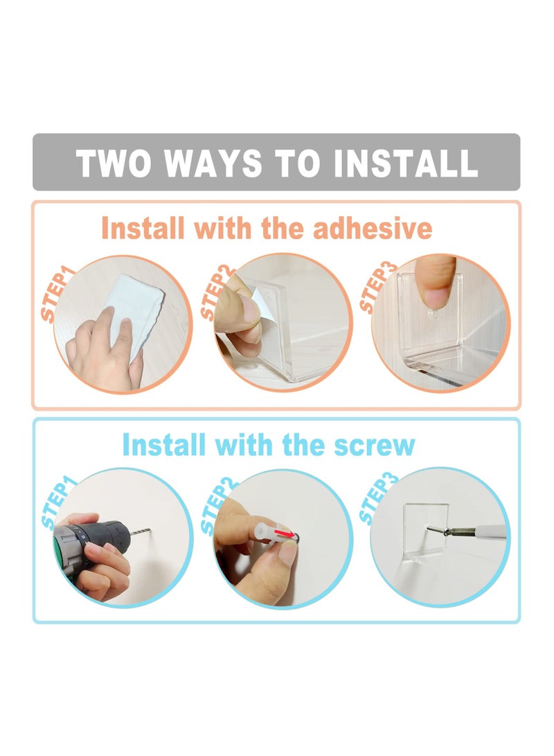 SYOSI، حامل رأس أكريليك للجدران لعرض أربطة الرأس - Image 3