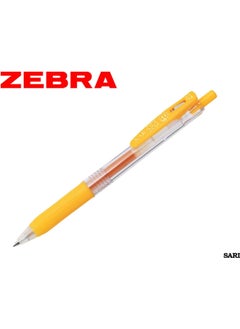 ZEBRA Sarasa Clip 0.7 mm Press Gel Pen Yellow 