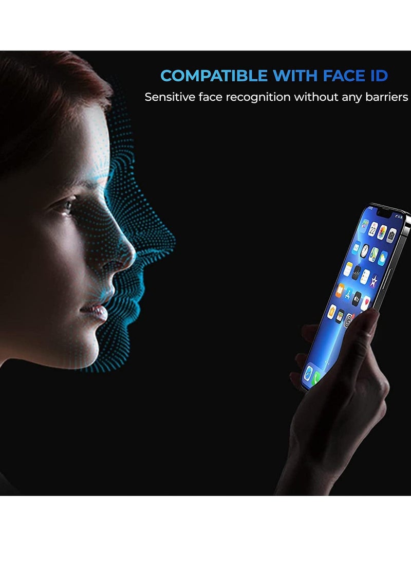 BORTONY Pack of 2 iPhone 14 Plus/13 Pro Max Privacy Full Coverage Screen Protector Anti-Spy Tempered Glass Film Edge to Edge Protection Case Friendly for Apple iPhone 14 Plus/13 Pro Max 6.7-Inch - Image 3