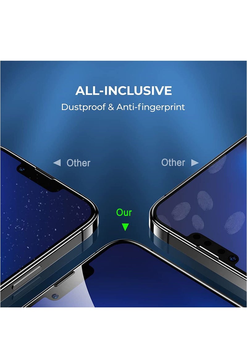 BORTONY Pack of 2 iPhone 14 Plus/13 Pro Max Privacy Full Coverage Screen Protector Anti-Spy Tempered Glass Film Edge to Edge Protection Case Friendly for Apple iPhone 14 Plus/13 Pro Max 6.7-Inch - Image 4