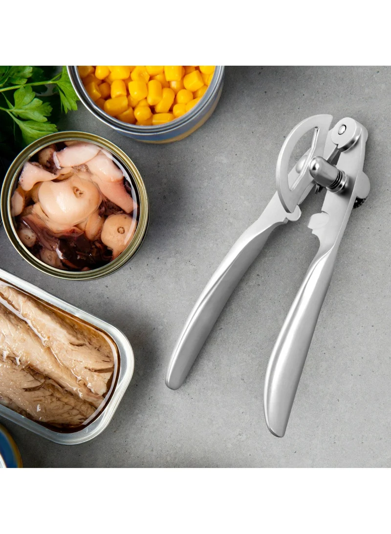Fissman Can Opener 17cm, Zinc Alloy Heavy Duty Stainless Steel Can Opener | Anti-Rust Sharp Can Opener | Handheld Sleek Handle