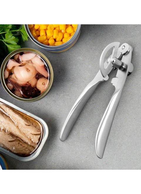 Can Opener 17cm, Zinc Alloy Heavy Duty Stainless Steel Can Opener | Anti-Rust Sharp Can Opener | Handheld Sleek Handle
