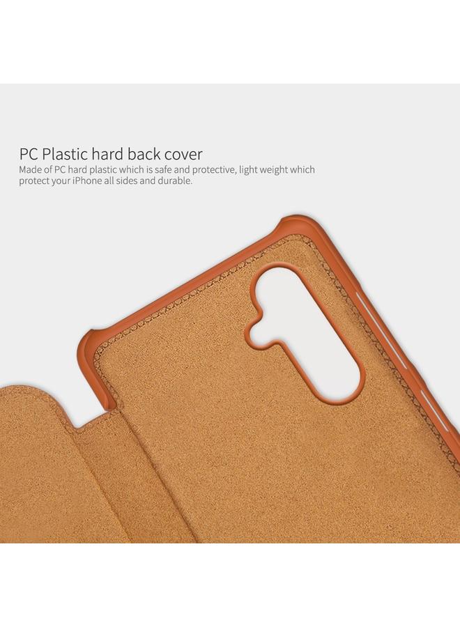 Nillkin Case For Samsung Galaxy A14 5G QIN Series Crazy Horse Texture Leather Case - Image 4