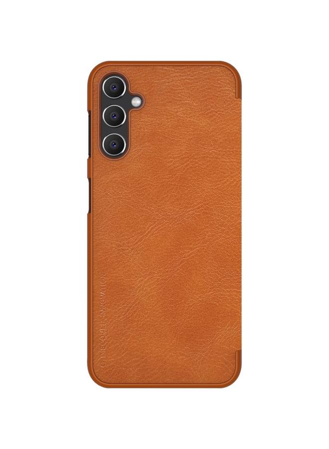 Nillkin Case For Samsung Galaxy A14 5G QIN Series Crazy Horse Texture Leather Case - Image 1