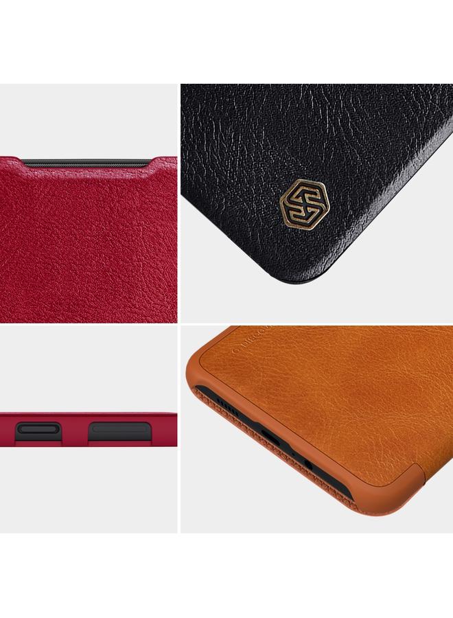 Nillkin Case For Samsung Galaxy A14 5G QIN Series Crazy Horse Texture Leather Case - Image 5