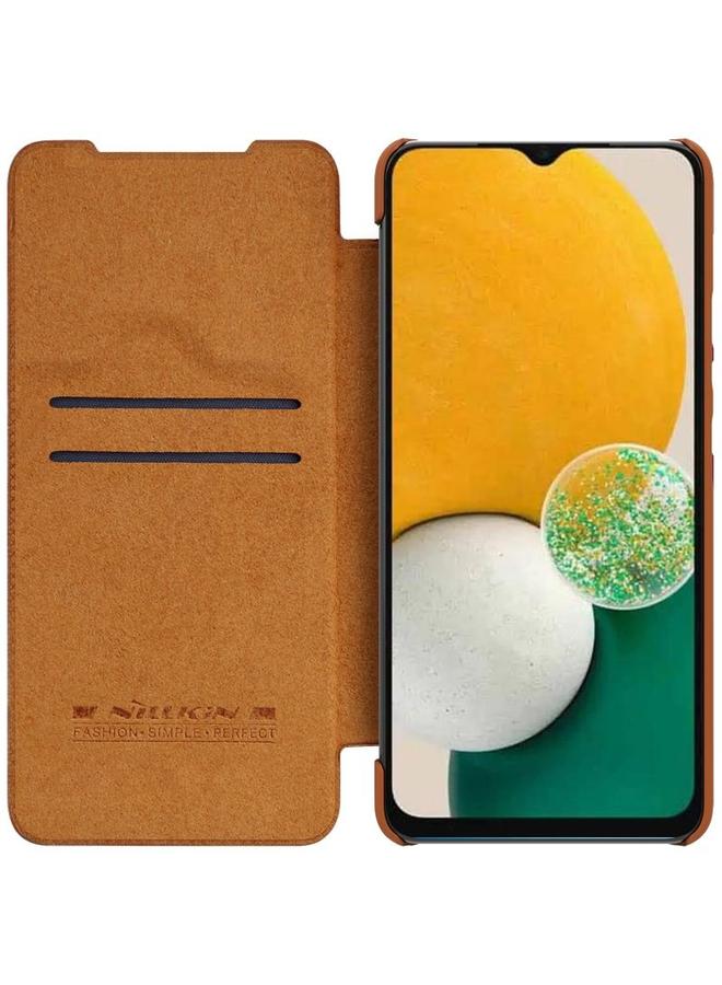 Nillkin Case For Samsung Galaxy A14 5G QIN Series Crazy Horse Texture Leather Case - Image 3