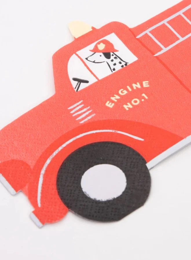 Meri Meri Fire Truck Napkins