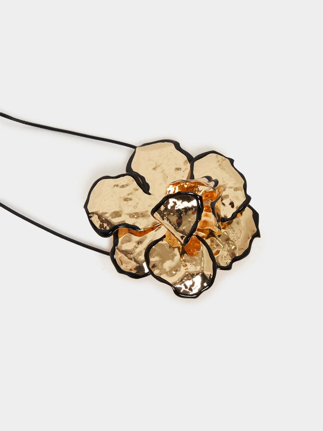 Styli Styli Flower Accent Thread Choker Necklace  - Image 4