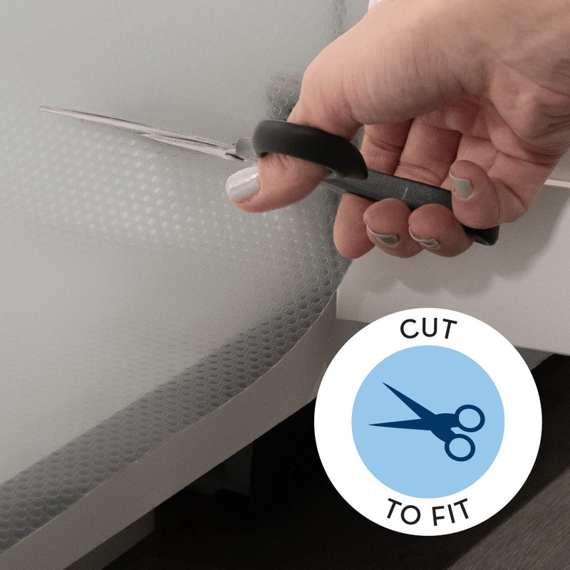 S&T INC. Under Sink Mat, Shelf Liner for Kitchen Cabinet Non-Adhesive, Waterproof Drawer or Cabinet Liner, 24 Inches x 48 Inches, Grey Plastic, 1 Pack - Image 3