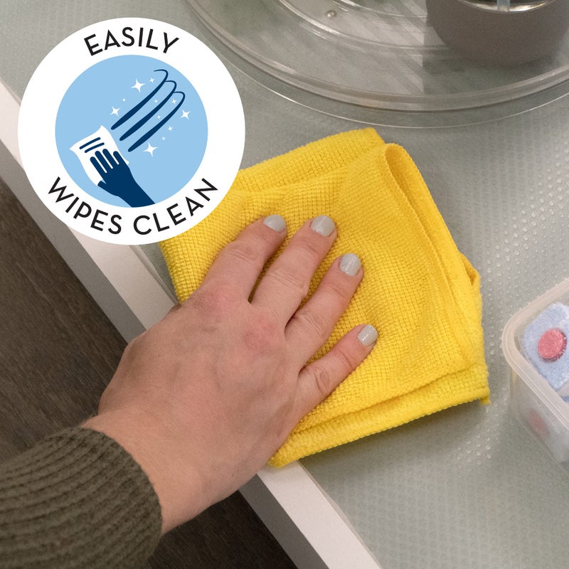 S&T INC. Under Sink Mat, Shelf Liner for Kitchen Cabinet Non-Adhesive, Waterproof Drawer or Cabinet Liner, 24 Inches x 48 Inches, Grey Plastic, 1 Pack - Image 5