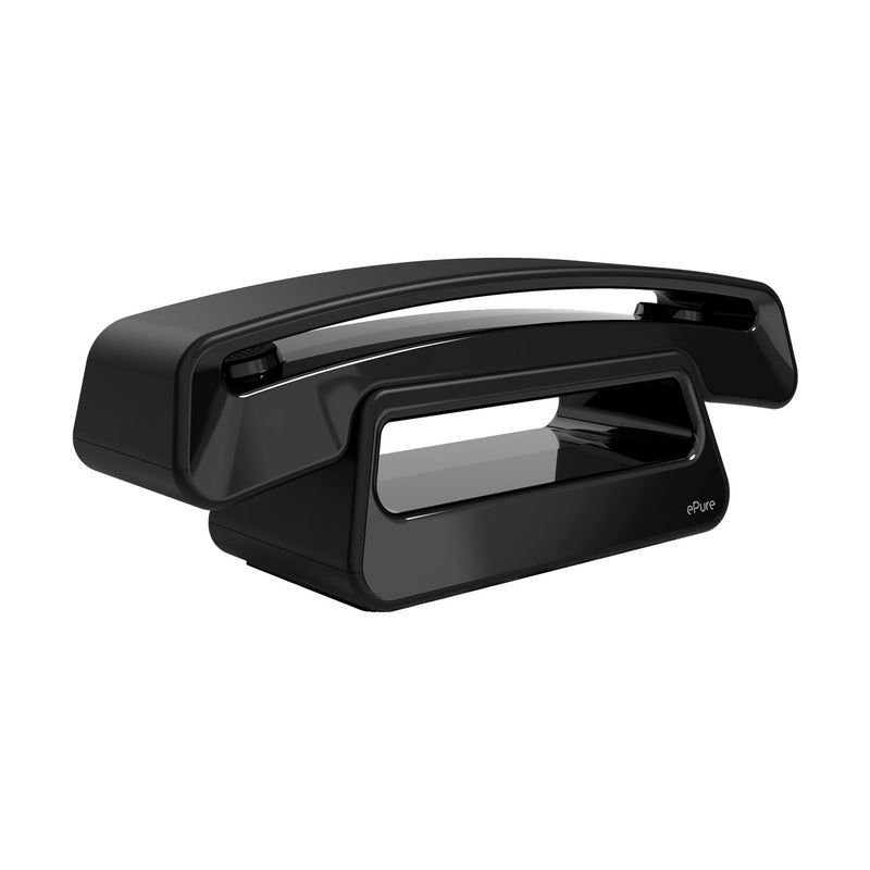 ALCATEL ePure Iconic - DECT Cordless Phone - Classic Design - Large Highly Legible Graphic Display - Handsfree - Call Barring - Black - Image 1