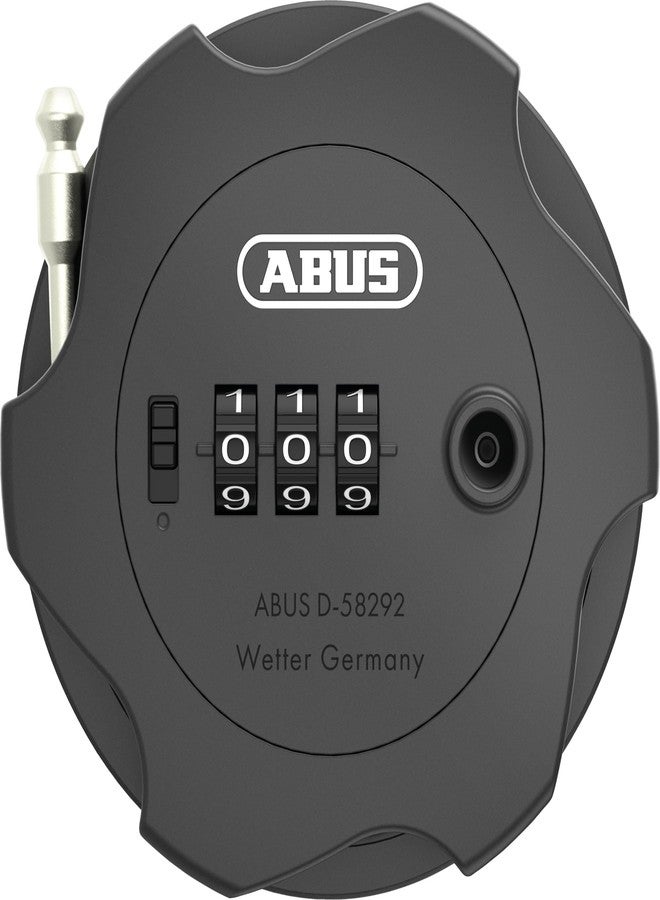 Abus Combiflex Adventure Cable Lock Lock For Securing Skis Pushchairs E Scooters Scooters 75 Cm Steel Cable With Number Code Black