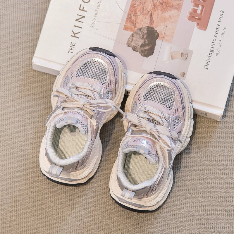 Girls' Torre Shoes 2025 Spring New Sneaker Boys' Soft Sole Mesh Mountaineering Shoes Children'S Fashion Shoes - Image 2