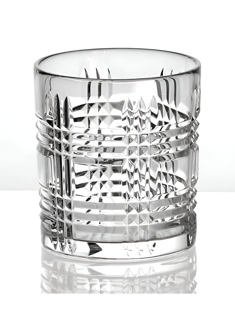 VIO Crystal Glasses Old Fashioned Glasses Drinking Glasses Water Glasses Cocktail Mocktail Spirit Glasses Pack of 6  - Image 1