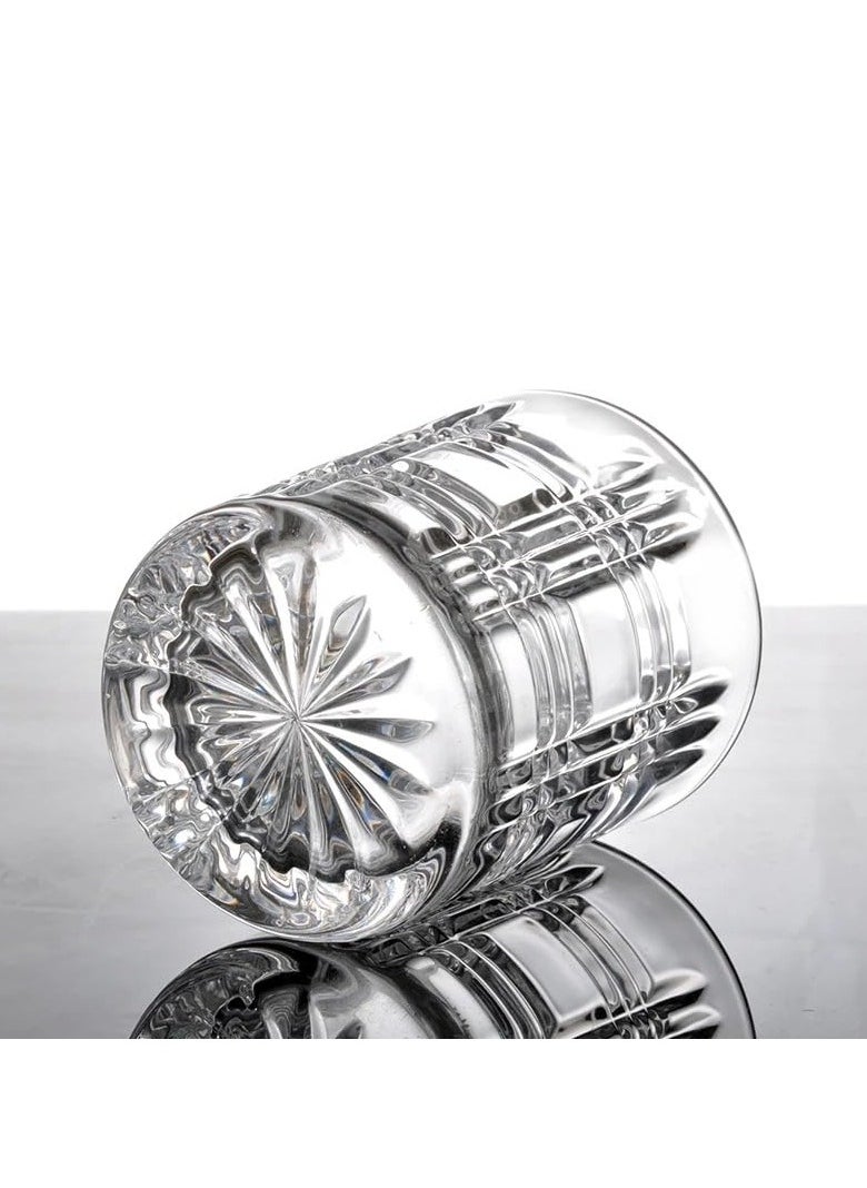VIO Crystal Glasses Old Fashioned Glasses Drinking Glasses Water Glasses Cocktail Mocktail Spirit Glasses Pack of 6  - Image 2