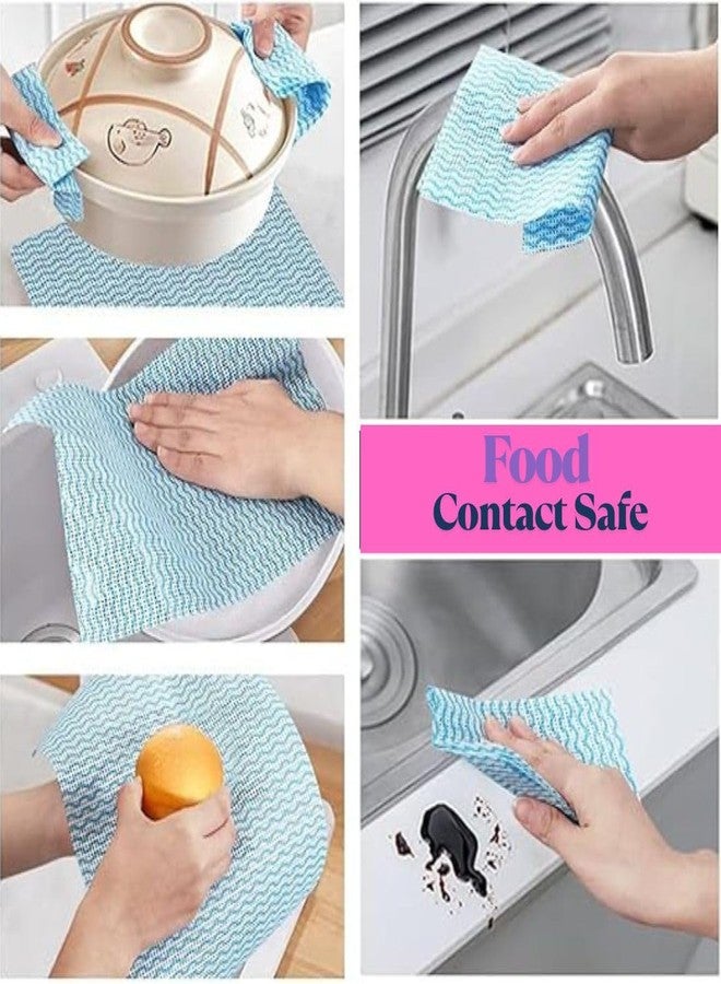 BENKO! Premium Washable & Reusable Kitchen Towel Roll | Mutlicolor | 80 Pulls (Pack of 2, 160 sheet) | Extra Thick 50 GSM | Size: 23 x 21 cm | Highly Absorbent | Eco Friendly | Upto 10 Time washable - Image 4