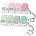 Axlksia 2 Pack Keyboard Fidget Toy Fidget Clicker Keyboard Fidget Keychain Button Fidget Gifts for Adults to Relieve Stress and Pass Time 4in1 A - Image 2