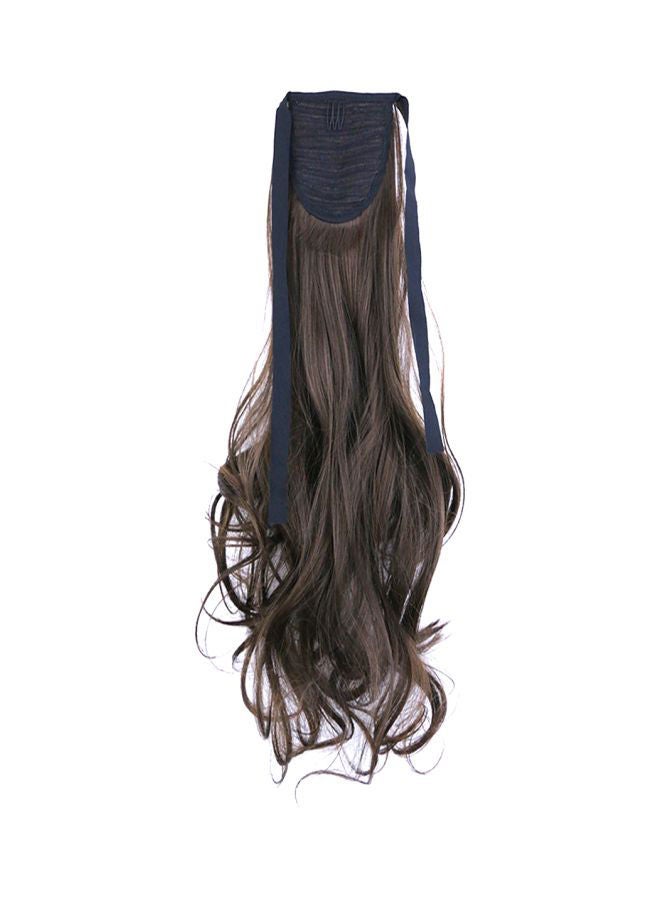 NIBEMINENT Long Curly Hair Extensions With Front Lace Brown - Image 2