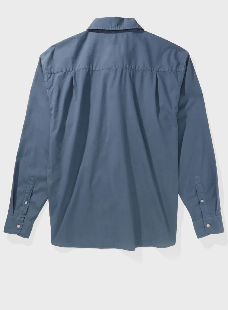 American Eagle Front Pocket Relaxed Fit Shirt
