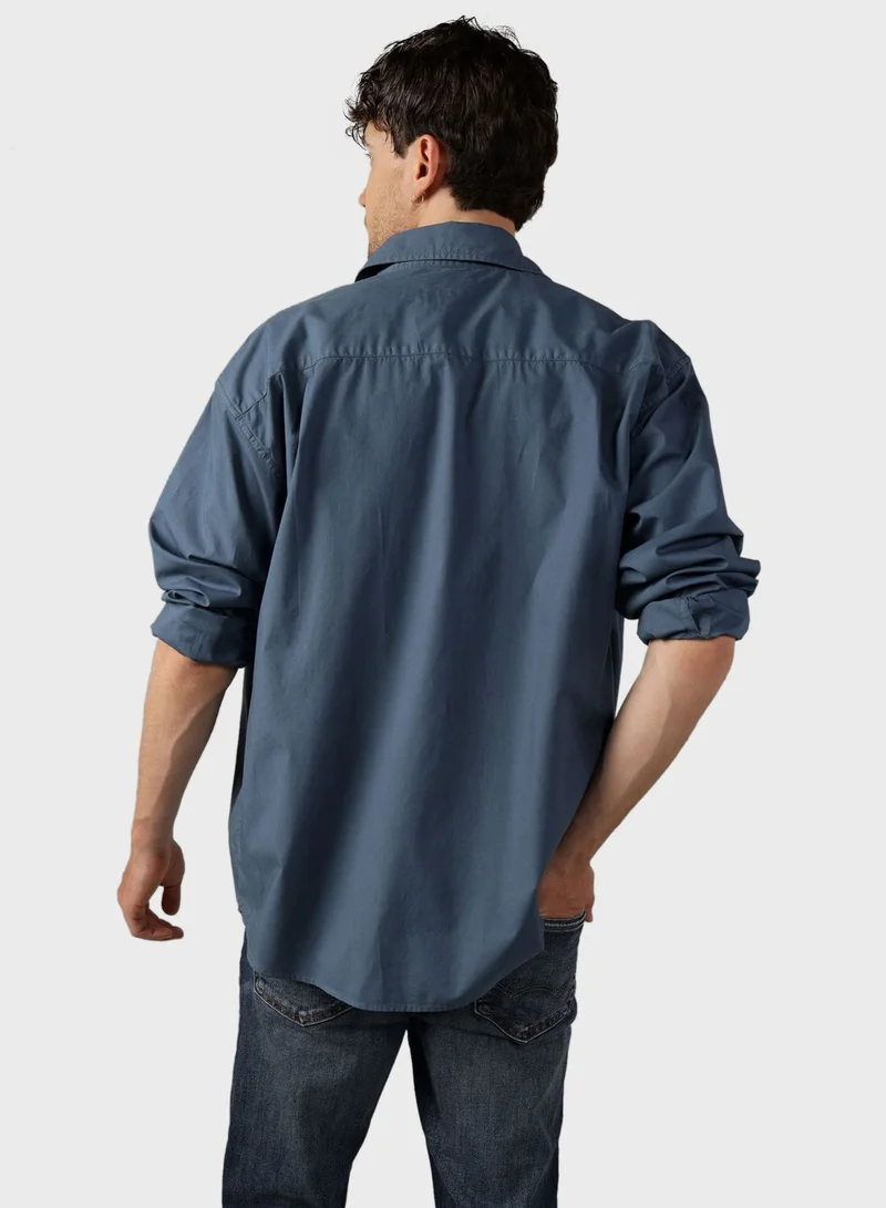 American Eagle Front Pocket Relaxed Fit Shirt