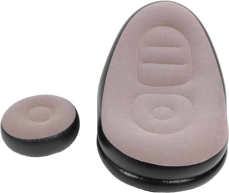 Temp & permanent project compatible CCYLEZ Inflatable Lounger, Inflatable Sofa, Simple Flocking, Soft 220.5lb Load Capacity for Outdoor Global light sturdy raw material - Image 5