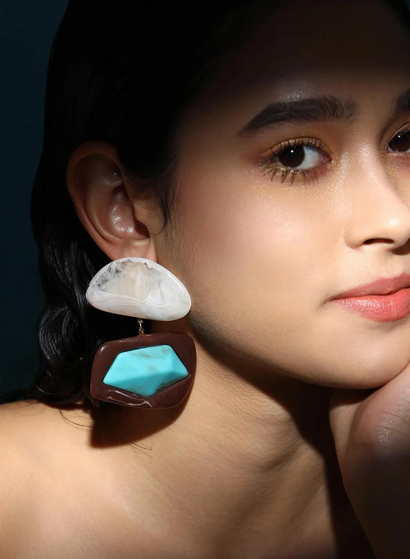 SOHI Tanah Statement Artificial Drop Earring Jewellery