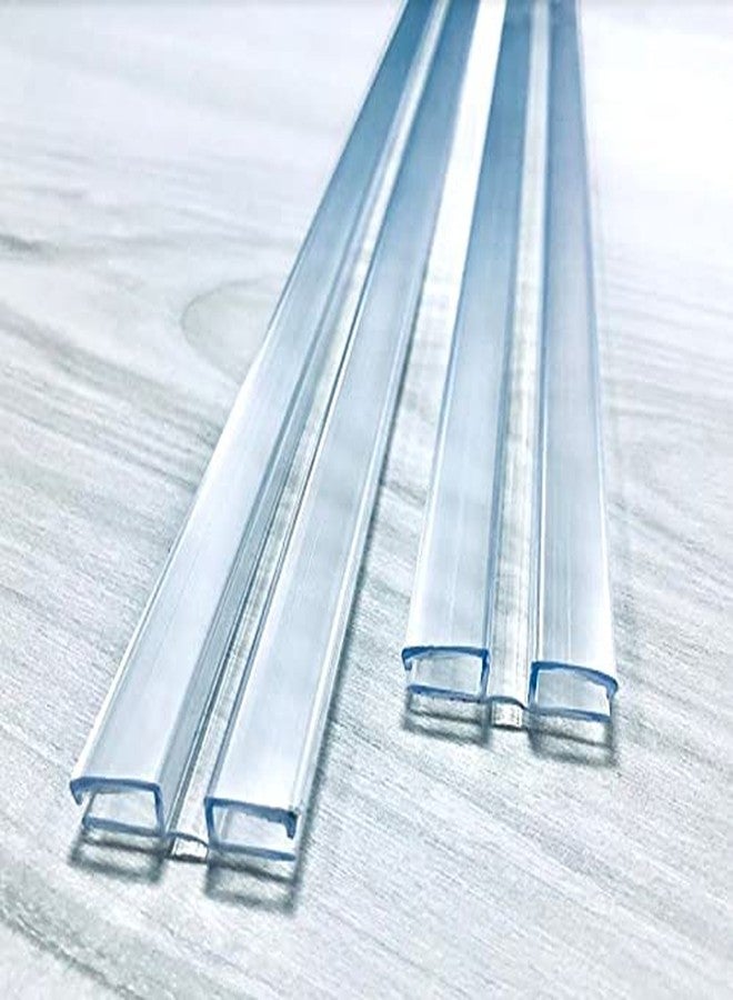 DistinctAndUnique Heavy Duty Piano Hinge 3/16"(4.5mm) or 1/8"(3mm) 36 inch, 2 Pack - Durable PVC Plastic Hinges, Secure Plexiglass Connectors, Easy Assembly Golf Cart Windshield Hinge, Drum Shield, Acrylic Hinges - Image 1