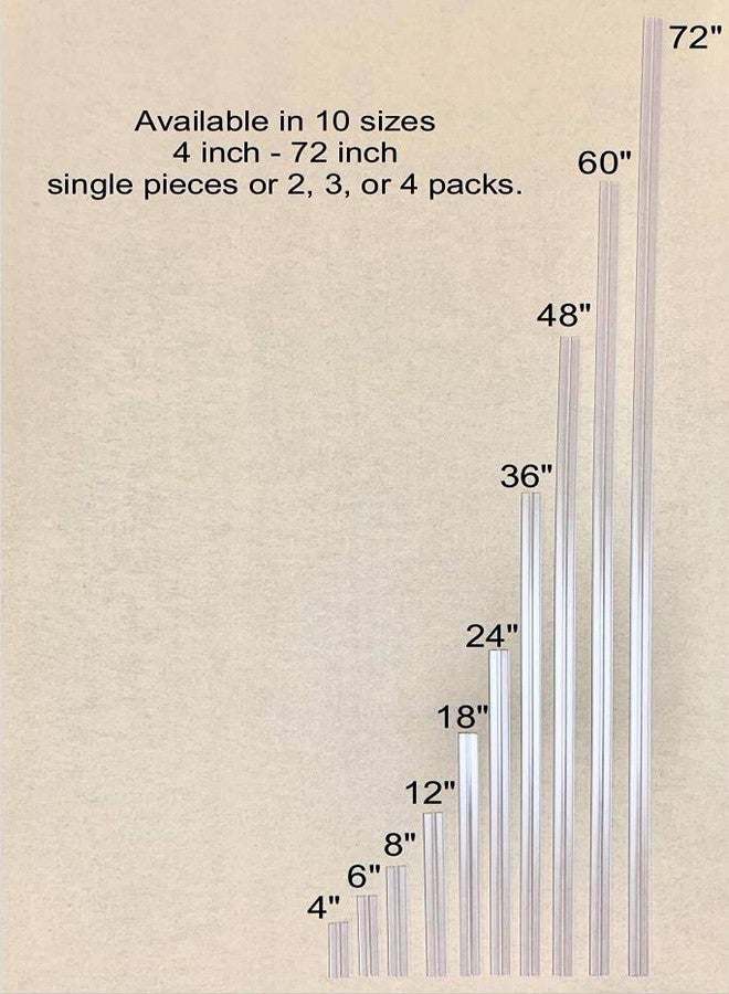 DistinctAndUnique Heavy Duty Piano Hinge 3/16"(4.5mm) or 1/8"(3mm) 36 inch, 2 Pack - Durable PVC Plastic Hinges, Secure Plexiglass Connectors, Easy Assembly Golf Cart Windshield Hinge, Drum Shield, Acrylic Hinges - Image 2