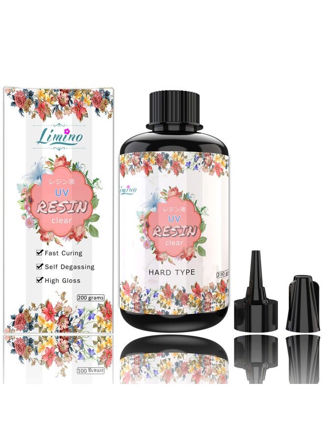 Limino UV Crystal Clear Ultraviolet Curing Epoxy Solar Cure Sunlight Activated Resin (200g) - Image 1