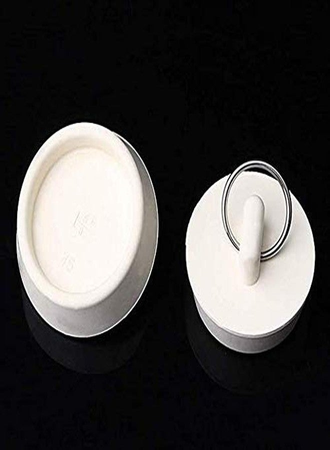 WYSUMMER Drain Stopper Set,4 Sizes Bathtub Stopper Rubber Sink Stoppers Set White Stopper Plug with Hanging Ring for Bathtub, Kitchen and Bathroom - Image 3