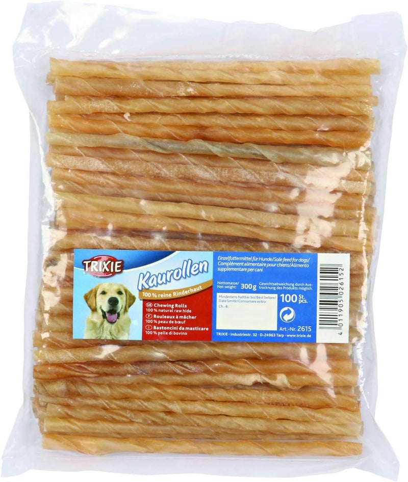 Trixie لفائف مضغ جلد البقر المجفف الملتوي من تريكسى - 15 قطعة - Image 2