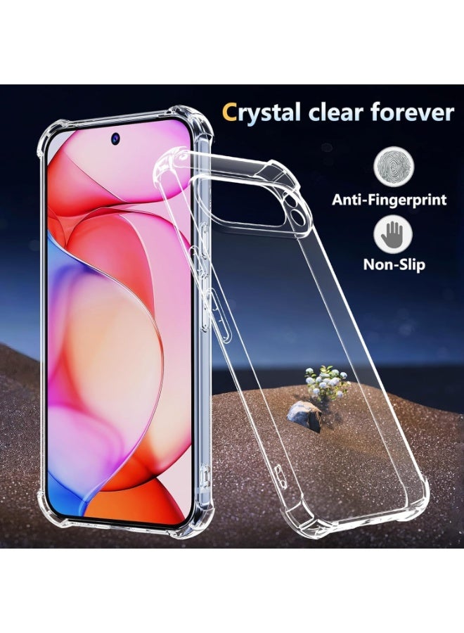 جراب متوافق مع Google Pixel 10 Pro XL - غطاء شفاف من السيليكون (TPU) مقاوم للصدمات، مزود بحماية للكاميرا وزوايا معززة ضد الصدمات - شفاف - Image 3