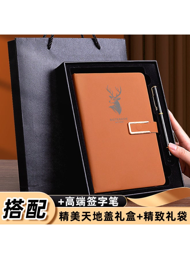 Amari A5 Notebook Business Office Work Meeting Recording Book Simple Buckle Thickened Notepad Printable Logo - Image 1